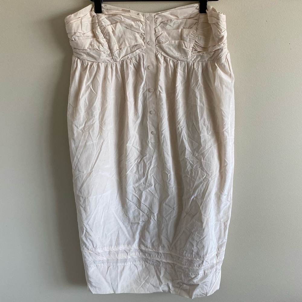 🦉/ To The Max Ivory Strapless Dress Size M